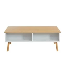 Table Basse OLEA Laqué Blanc Mat Plateau Relevable -Meuble Déco Soldes oleabl table basse scandinave 3