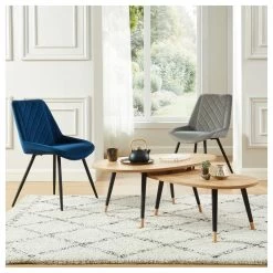 Table Basse ORGANIC Effet Chêne Pieds Noirs 98cm 7 Table Basse ORGANIC Effet Chêne Pieds Noirs 98cm -Meuble Déco Soldes organic02 table basse bois 2