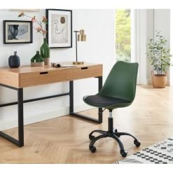 Chaise De Bureau PANTONE Vert Olive 5 Roulettes