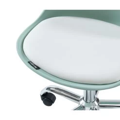 Chaise De Bureau PANTONE Vert Menthe 5 Roulettes -Meuble Déco Soldes pantone chaise de bureau vert menthe 5 pieds a roue 2