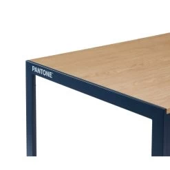 Table De Séjour PANTONE Métal Bleu Nuit Et Effet Bois 160cm 11 Table De Séjour PANTONE Métal Bleu Nuit Et Effet Bois 160cm -Meuble Déco Soldes pantone table de sejour bleu plateau en mdf 3