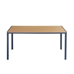 Table De Séjour PANTONE Métal Bleu Nuit Et Effet Bois 160cm 13 Table De Séjour PANTONE Métal Bleu Nuit Et Effet Bois 160cm -Meuble Déco Soldes pantone table de sejour bleu plateau en mdf 5