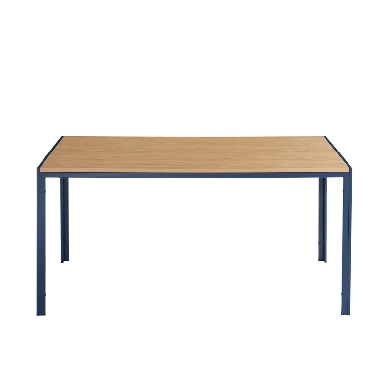Table De Séjour PANTONE Métal Bleu Nuit Et Effet Bois 160cm 7 Table De Séjour PANTONE Métal Bleu Nuit Et Effet Bois 160cm – Image 7