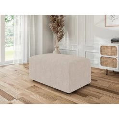 Pouf MILO Tissu Beige 1 Place