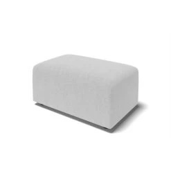 Pouf MILO Tissu Gris 1 Place -Meuble Déco Soldes pouf milo tissu gris 1 place 2
