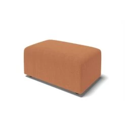 Pouf MILO Tissu Rouille 1 Place -Meuble Déco Soldes pouf milo tissu rouille 1 place 2