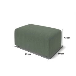 Pouf MILO Tissu Vert 1 Place 11 Pouf MILO Tissu Vert 1 Place -Meuble Déco Soldes pouf milo tissu vert 1 place 5