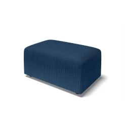 Pouf MILO Velours Côtelé Bleu Cobalt 1 Place -Meuble Déco Soldes pouf milo velours cotele bleu cobalt 1 place 2
