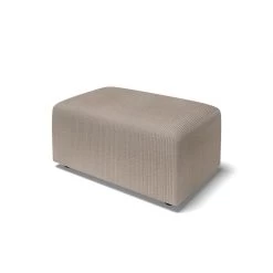 Pouf MILO Velours Côtelé Grège 1 Place -Meuble Déco Soldes pouf milo velours cotele grege 1 place 2
