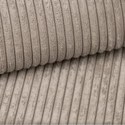 Pouf MILO Velours Côtelé Grège 1 Place -Meuble Déco Soldes pouf milo velours cotele grege 1 place 3