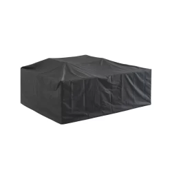 Salon De Jardin ELONA 5 Places En Aluminium Coloris Gris Foncé Avec Housse -Meuble Déco Soldes salon de jardin elona aluminium 5 places coloris gris fonce 4