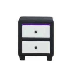 Table De Chevet SOLAR LED Noir Et Blanc L46cm 13 Table De Chevet SOLAR LED Noir Et Blanc L46cm -Meuble Déco Soldes solar chevet noir blanc led solar chevet noir blanc 6