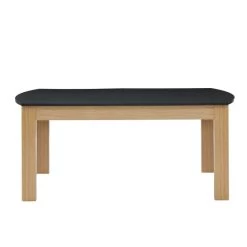 Table à Manger DAVIA Noir Et Effet Chêne 180cm -Meuble Déco Soldes table a manger davia noir et effet chene 180cm 3
