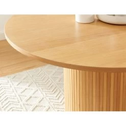 Table à Manger ERNEST Frêne 120cm -Meuble Déco Soldes table a manger ernest placage chene 120cm 2