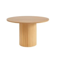 Table à Manger ERNEST Frêne 120cm -Meuble Déco Soldes table a manger ernest placage chene 120cm 4