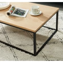 Table Basse BRIXTON Placage Frêne 110cm -Meuble Déco Soldes table basse brixton 2