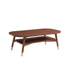 Table Basse MARCELLO Placage Noyer Double Plateau 120cm 10 Table Basse MARCELLO Placage Noyer Double Plateau 120cm -Meuble Déco Soldes table basse marcello bois de noyer l120cm 4