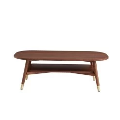 Table Basse MARCELLO Placage Noyer Double Plateau 120cm 11 Table Basse MARCELLO Placage Noyer Double Plateau 120cm -Meuble Déco Soldes table basse marcello bois de noyer l120cm 5