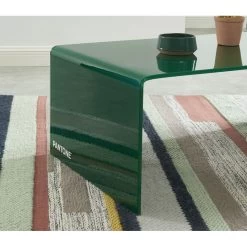 Table Basse PANTONE Verre Courbé Vert Olive 120cm 8 Table Basse PANTONE Verre Courbé Vert Olive 120cm -Meuble Déco Soldes table basse pantone verre courbe vert olive 120cm 1