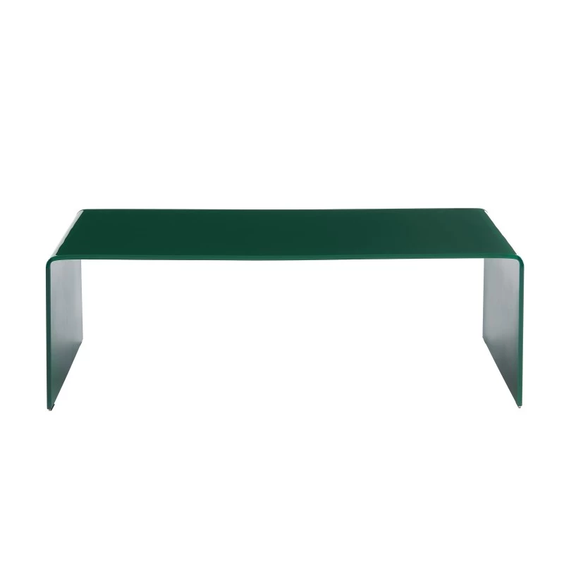 Table Basse PANTONE Verre Courbé Vert Olive 120cm 6 Table Basse PANTONE Verre Courbé Vert Olive 120cm – Image 6