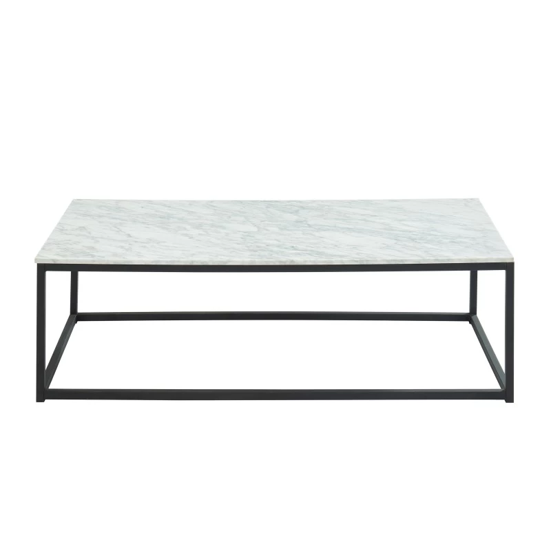 Table Basse TELMA Marbre Blanc Naturel 120cm 4 Table Basse TELMA Marbre Blanc Naturel 120cm – Image 4