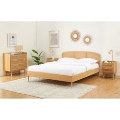 Table De Chevet LEON Placage Chêne Et Cannage Rotin 2 Tiroirs 13 Table De Chevet LEON Placage Chêne Et Cannage Rotin 2 Tiroirs -Meuble Déco Soldes table de chevet leon placage chene et cannage rotin 2 tiroirs 4