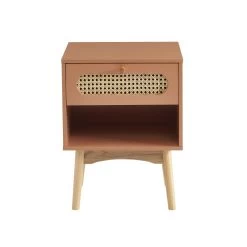 Table De Chevet SIXTINE Terracotta Et Cannage Rotin 13 Table De Chevet SIXTINE Terracotta Et Cannage Rotin -Meuble Déco Soldes table de chevet sixtine terracotta et cannage rotin 5