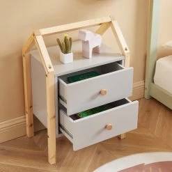 Table De Chevet TINY Gris 2 Tiroirs 9 Table De Chevet TINY Gris 2 Tiroirs -Meuble Déco Soldes table de chevet tiny gris 2 tiroirs 2