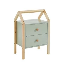 Table De Chevet TINY Vert 2 Tiroirs 11 Table De Chevet TINY Vert 2 Tiroirs -Meuble Déco Soldes table de chevet tiny vert 2 tiroirs 4