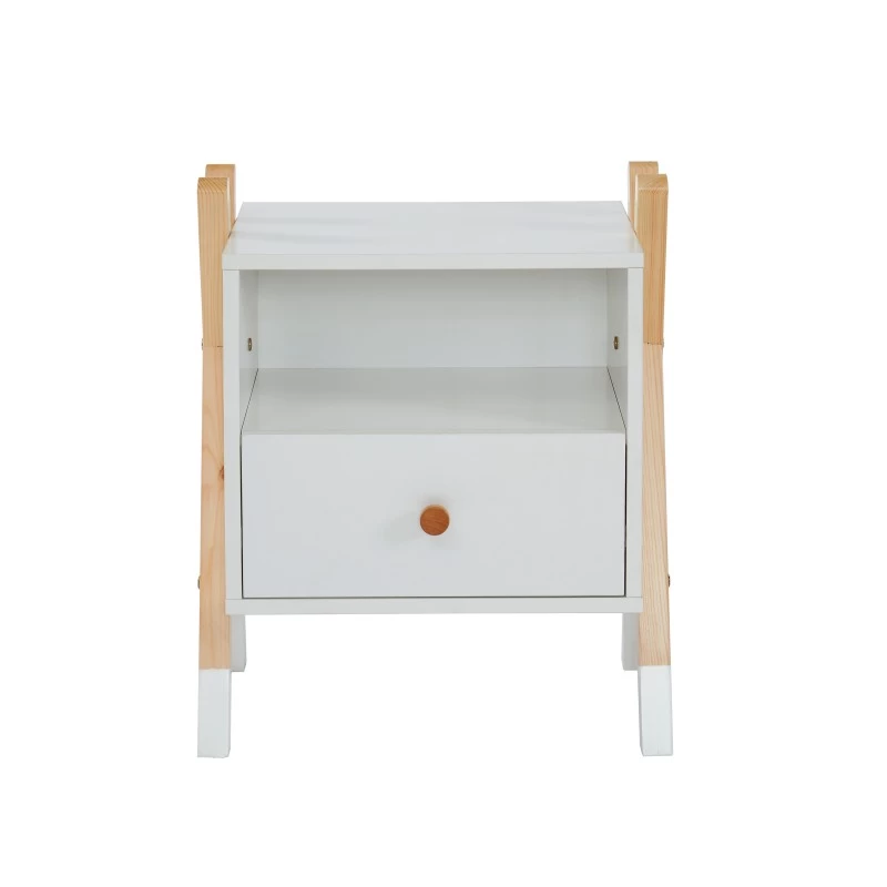 Table De Chevet TIPI Blanc 1 Tiroir 6 Table De Chevet TIPI Blanc 1 Tiroir – Image 6