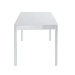 Table à Manger DAVIA Laqué Blanc Brillant 140cm 11 Table à Manger DAVIA Laqué Blanc Brillant 140cm -Meuble Déco Soldes table de sejour davia laque blanc brillant l140cm 5