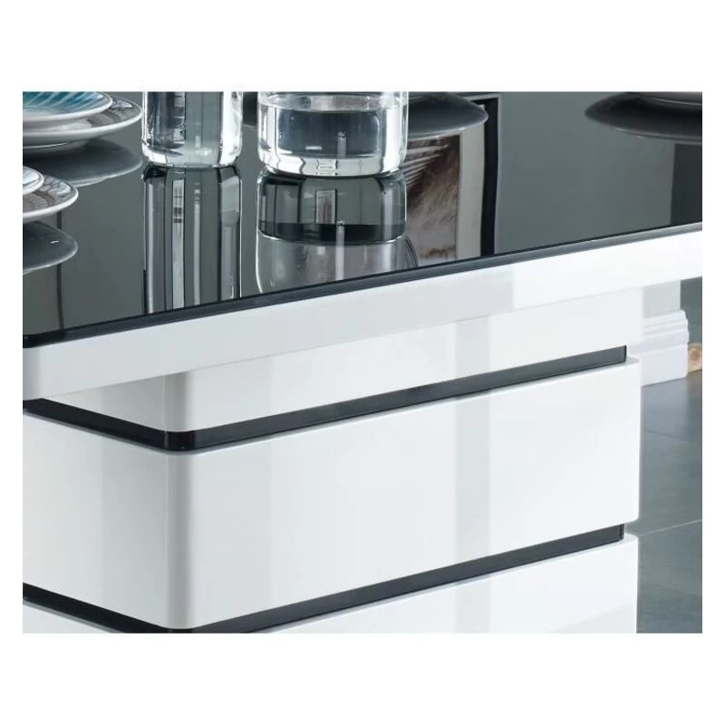 Table De Séjour LUCIA Laqué Blanc Brillant 150cm 4 Table De Séjour LUCIA Laqué Blanc Brillant 150cm – Image 4