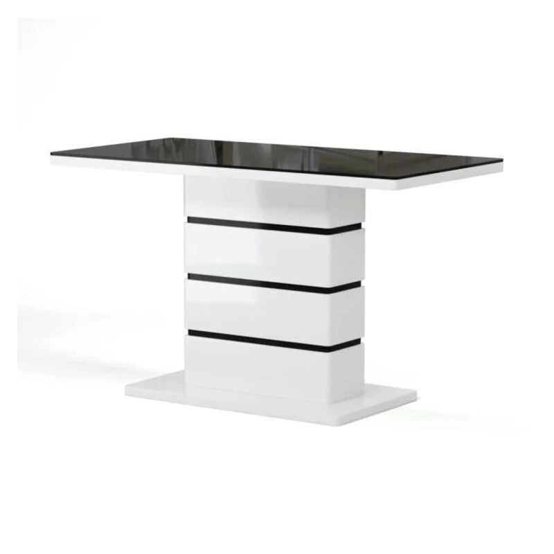 Table De Séjour LUCIA Laqué Blanc Brillant 150cm 6 Table De Séjour LUCIA Laqué Blanc Brillant 150cm – Image 6