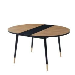 Table Extensible CAVALLO Effet Chêne Pieds Noirs 120 à 150cm 8 Table Extensible CAVALLO Effet Chêne Pieds Noirs 120 à 150cm -Meuble Déco Soldes table extensible cavallo 120cm 3