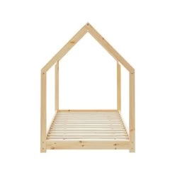 Lit Enfant Cabane TINY Pin Naturel 70x140 Sommier Inclus 10 Lit Enfant Cabane TINY Pin Naturel 70x140 Sommier Inclus -Meuble Déco Soldes tiny70140na lit cabane bois 4