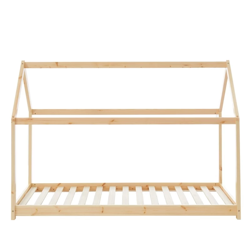 Lit Enfant Cabane TINY Pin Naturel 90x190 Sommier Inclus 3 Lit Enfant Cabane TINY Pin Naturel 90x190 Sommier Inclus – Image 3